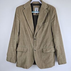Zara Man Tan Corduroy DART LEAGUE Sports Jacket Blazer Mens Large Casual Cotton
